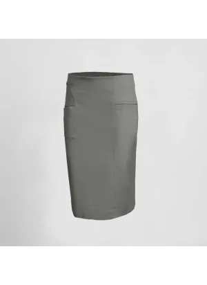 Falda de camarera ajustada con bolsillos cold Garys 150002 Gris