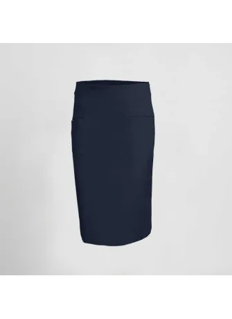 Falda de camarera ajustada con bolsillos cold Garys 150002 Marino