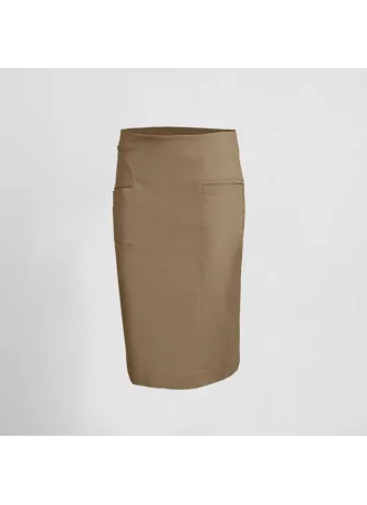 Falda de camarera ajustada con bolsillos cold Garys 150002 Hueso