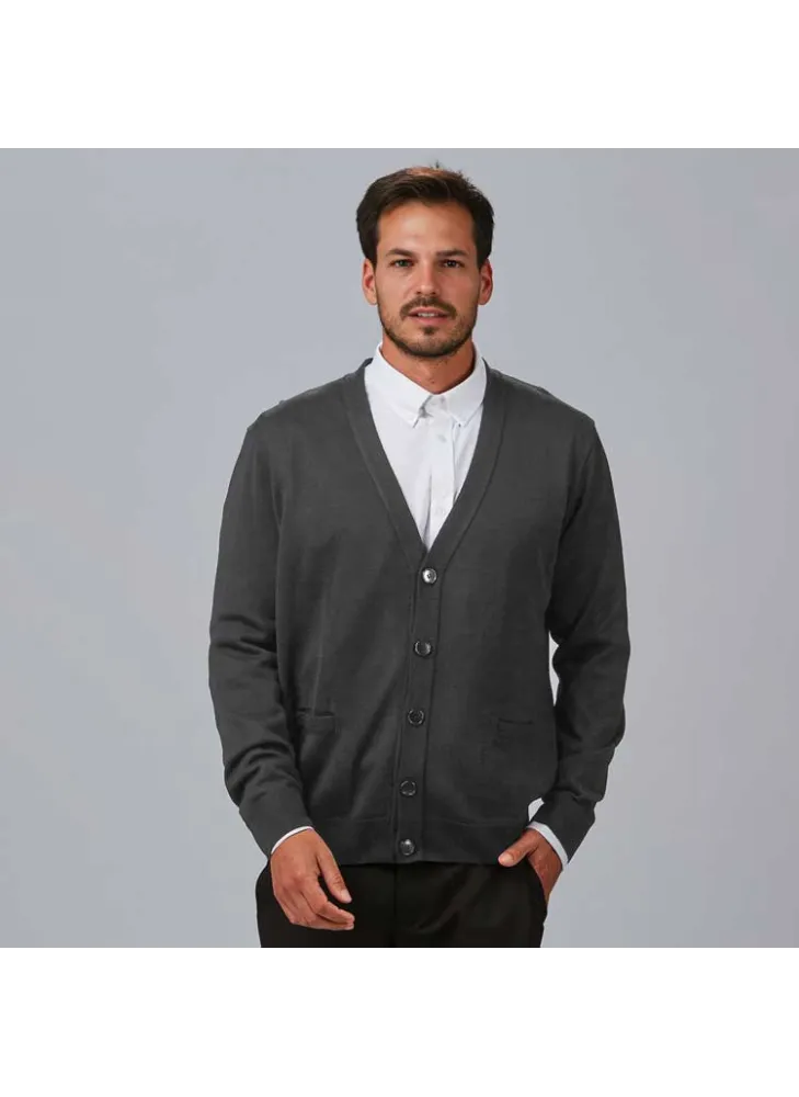 Chaqueta de trabajo sanitaria de punto hombre Gris marengo