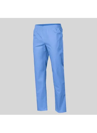 Pantalón sanitario transpirable blanco Coolmax Celeste