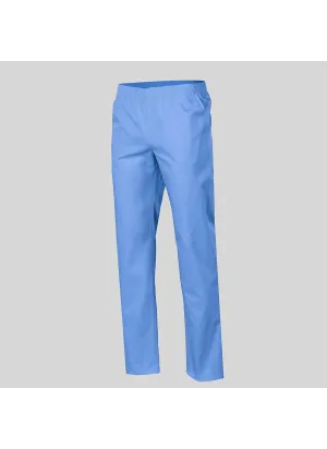Pantalón sanitario transpirable blanco Coolmax Celeste