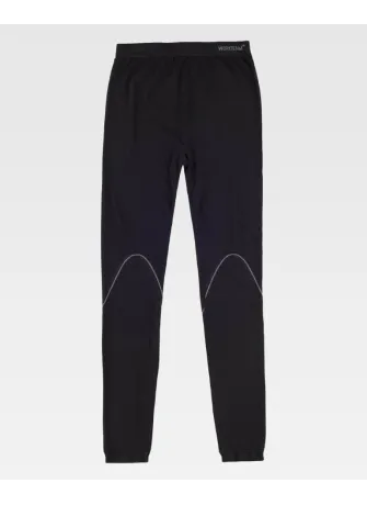 Pantalón térmico de trabajo elástico cálido y confortable negro