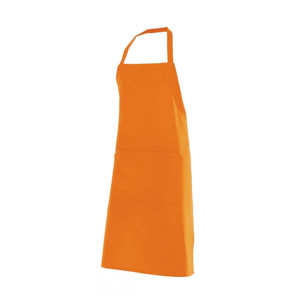 Delantal Naranja con peto Velilla 404204