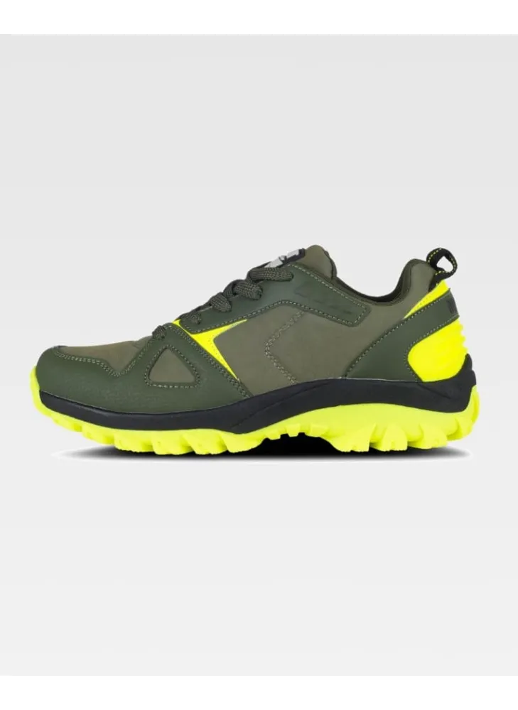 Zapatilla de trabajo deportiva trecking ligera y fluorescente amarillas