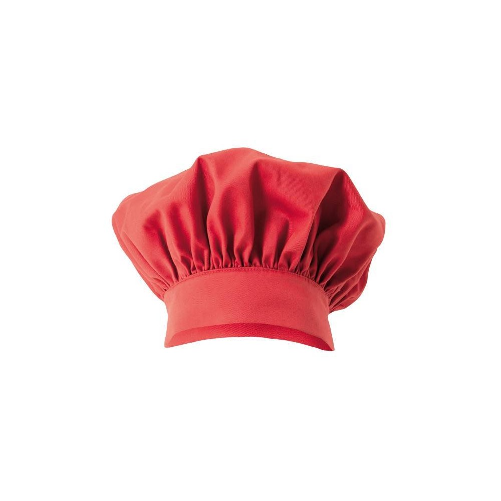 Gorro de cocina frances Rojo Velilla 404001