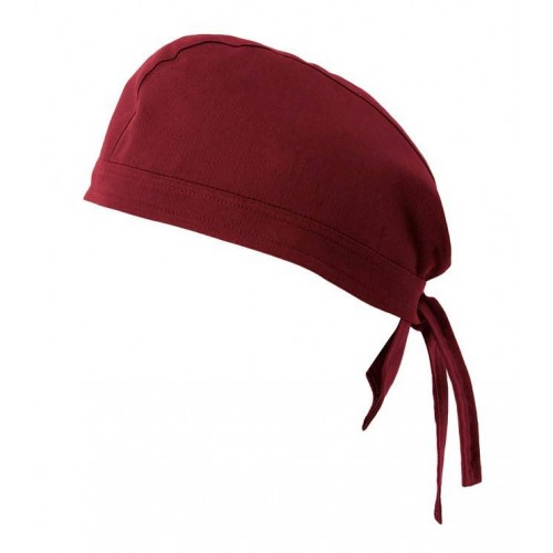 Gorro de cocina Granate con tiras Velilla 404002
