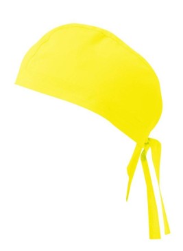 Gorro de cocina Amarillo Flúor con tiras Velilla 404002