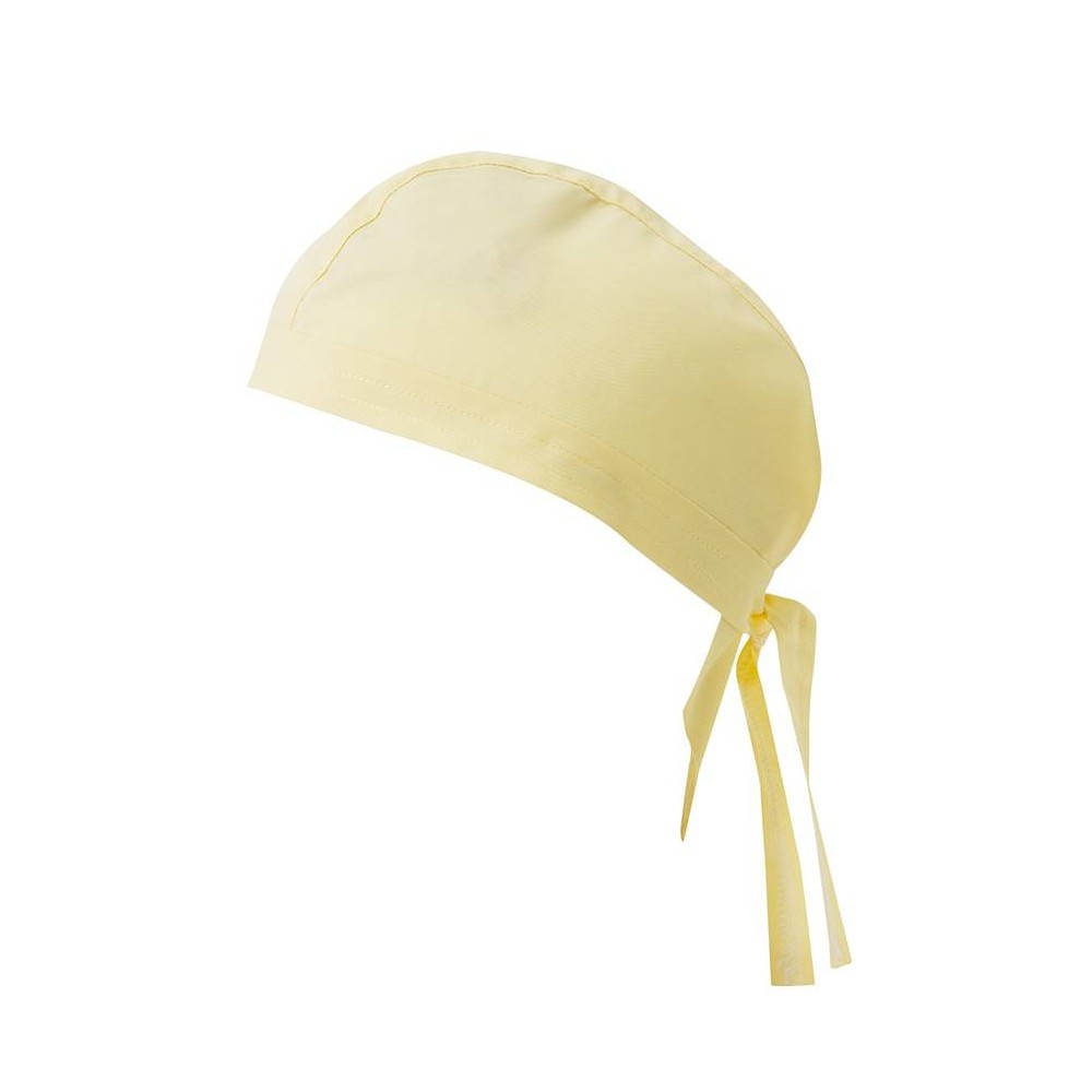 Gorro de cocina Amarillo claro con tiras Velilla 404002