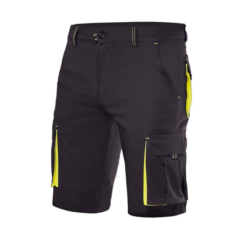 Bermudas elástica bicolor Negra Velilla 103010S