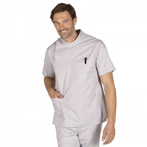 Blusa sanitaria Garys 6104 Gris perla