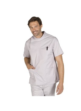 Blusa sanitaria Garys 6104 Gris perla