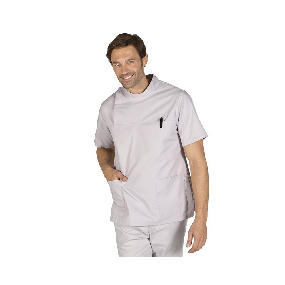 Blusa sanitaria Garys 6104 Gris perla