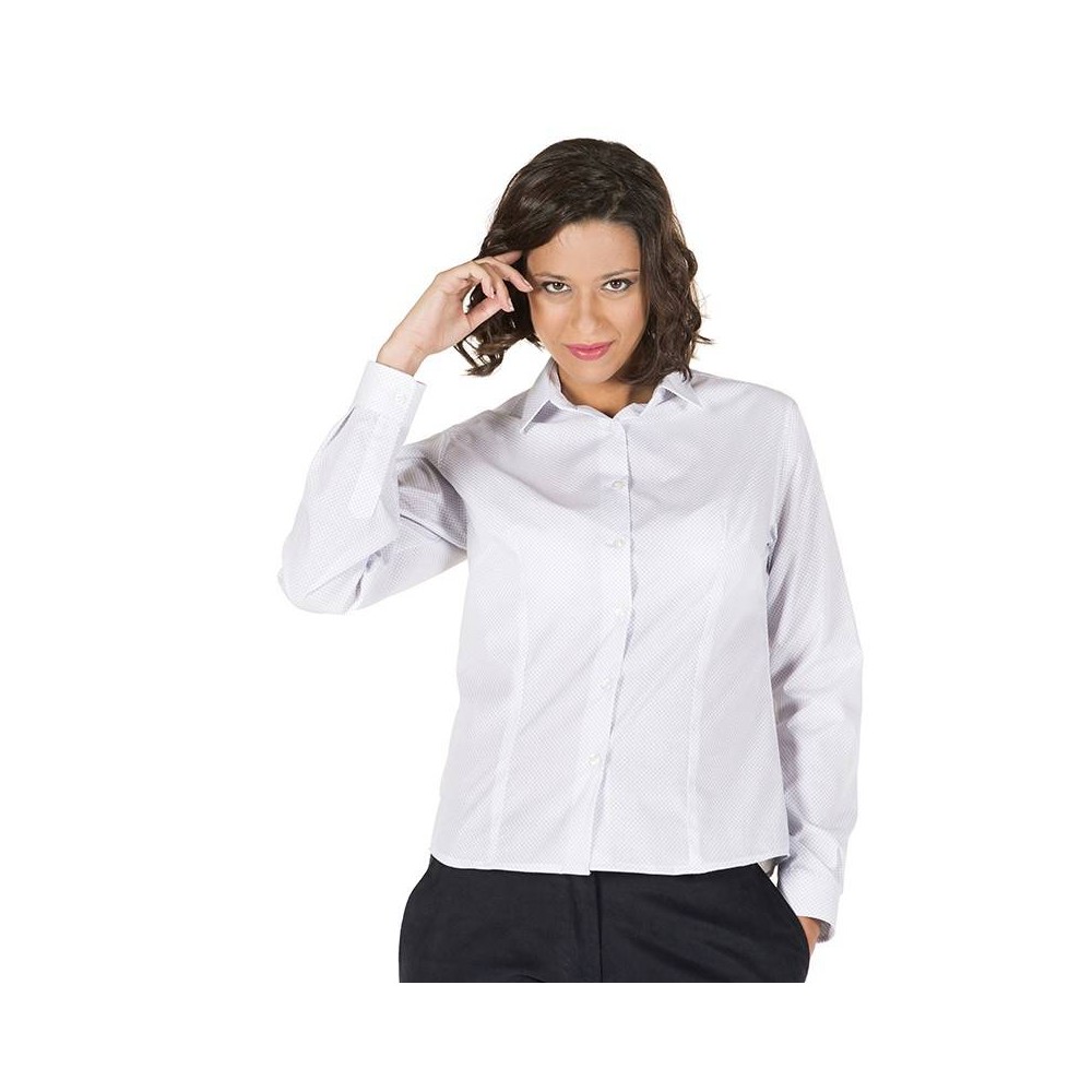 Camisa de Hostelería de Mujer Estampada