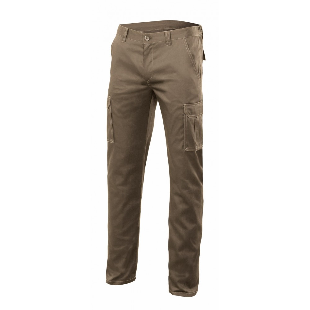 Pantalón multibolsillos Beige Velilla 103005S