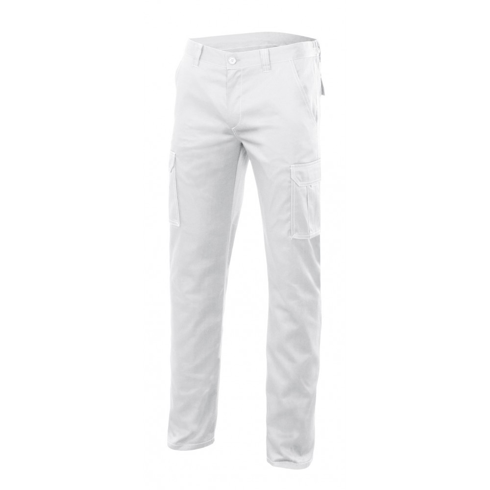 Pantalón multibolsillos Blanco Velilla 103005S