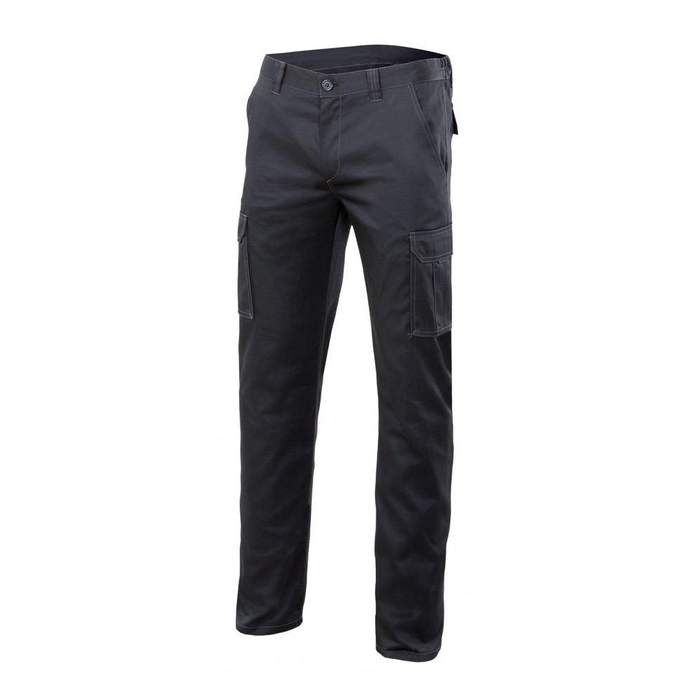 Pantalón multibolsillos Negro Velilla 103005S