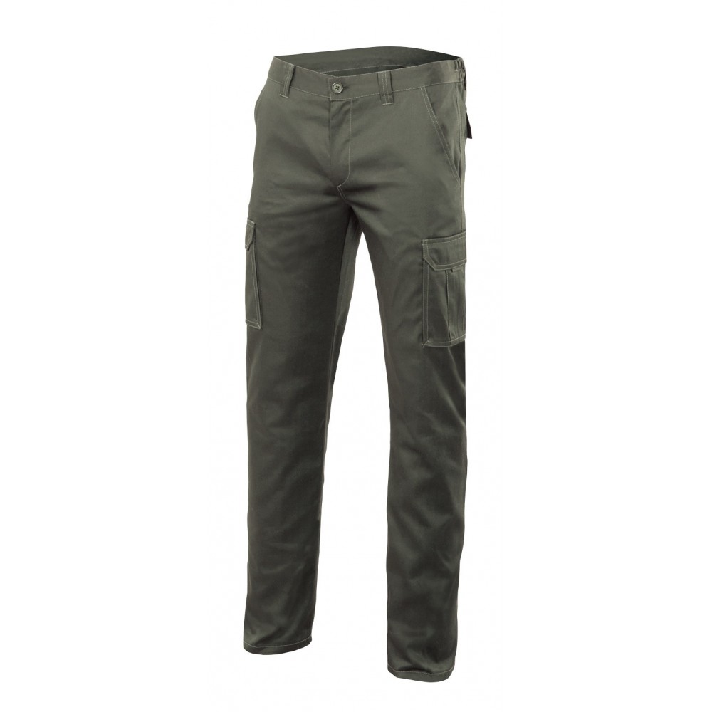 Pantalón multibolsillos Verde caza Velilla 103005S