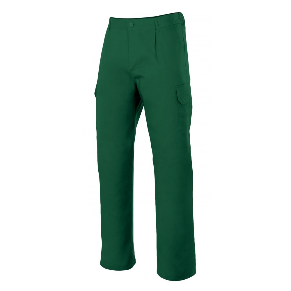 Pantalón de trabajo multibolsillos Velilla serie 345 Verde bosque