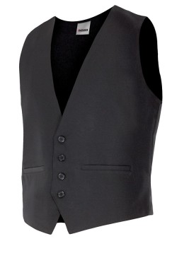 Chaleco camarero Negro Velilla 410