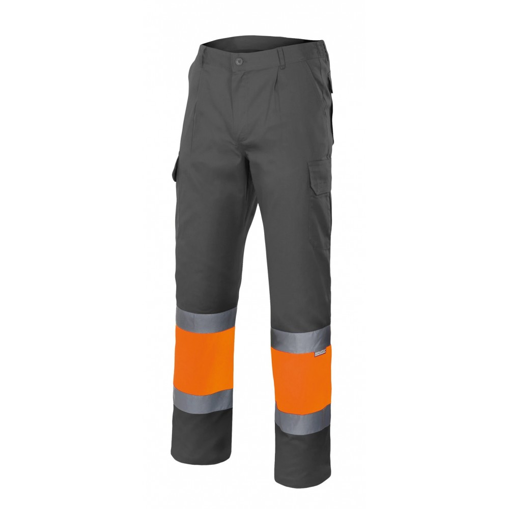 Pantalón alta visibilidad forrado Velilla 156 Gris-Naranja