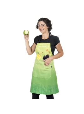 Delantal con peto Estampado