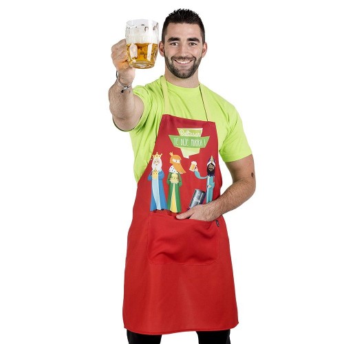 Delantal con peto de dibujos