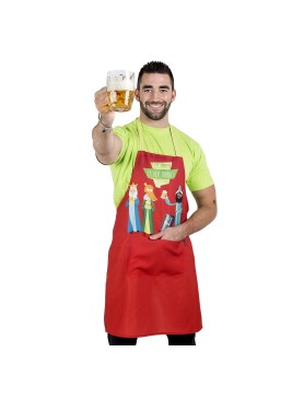 Delantal con peto de dibujos