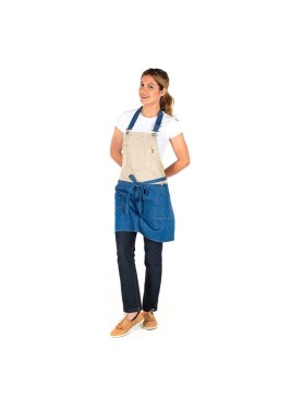 Delantal con peto Vaquero combinado