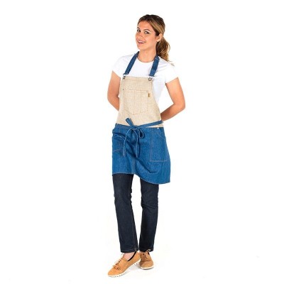 Delantal con peto Vaquero combinado