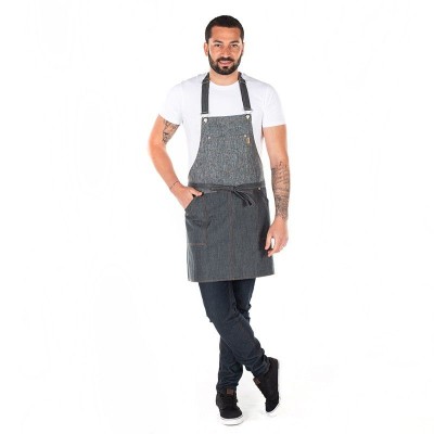 Delantal con peto Vaquero combinado