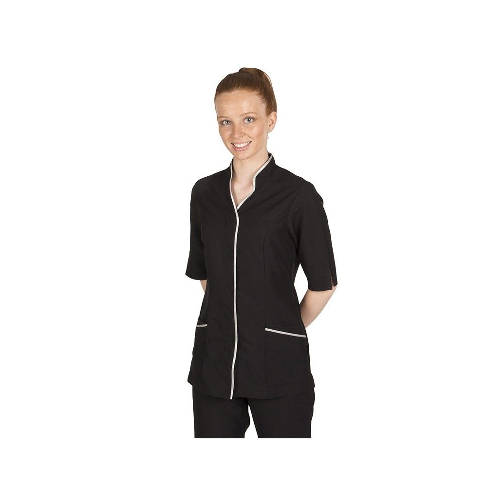 Blusa larga semientallada de Microfibra 