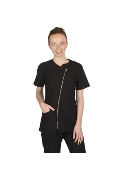 Chaqueta larga semiajustada de microfibra