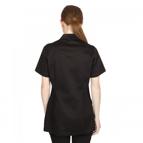 Blusa semiajustada de satén con pinzas