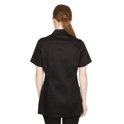 Blusa semiajustada de satén con pinzas