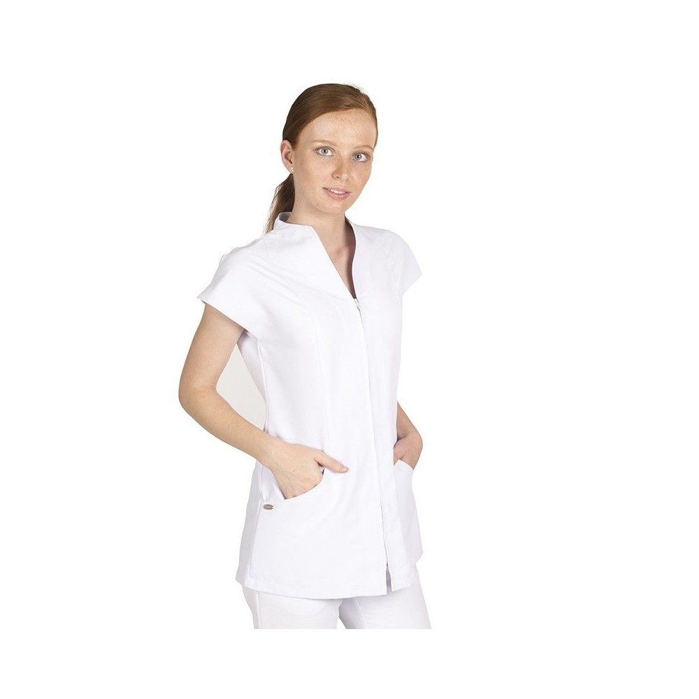 Blusa Sanitaria larga semiajustada Garys 652500 Blanca