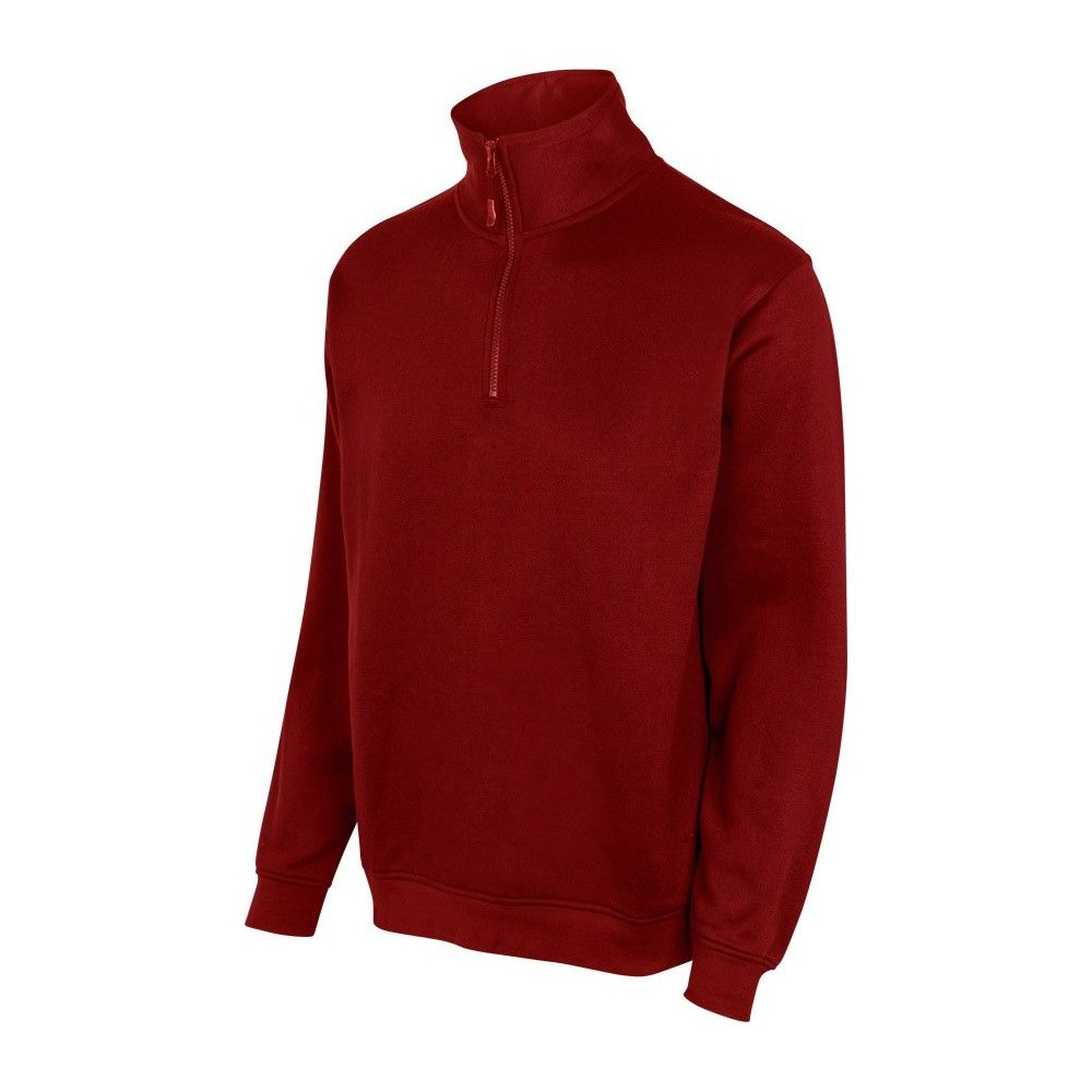 Sudadera de trabajo media cremallera Velilla 105702 Roja