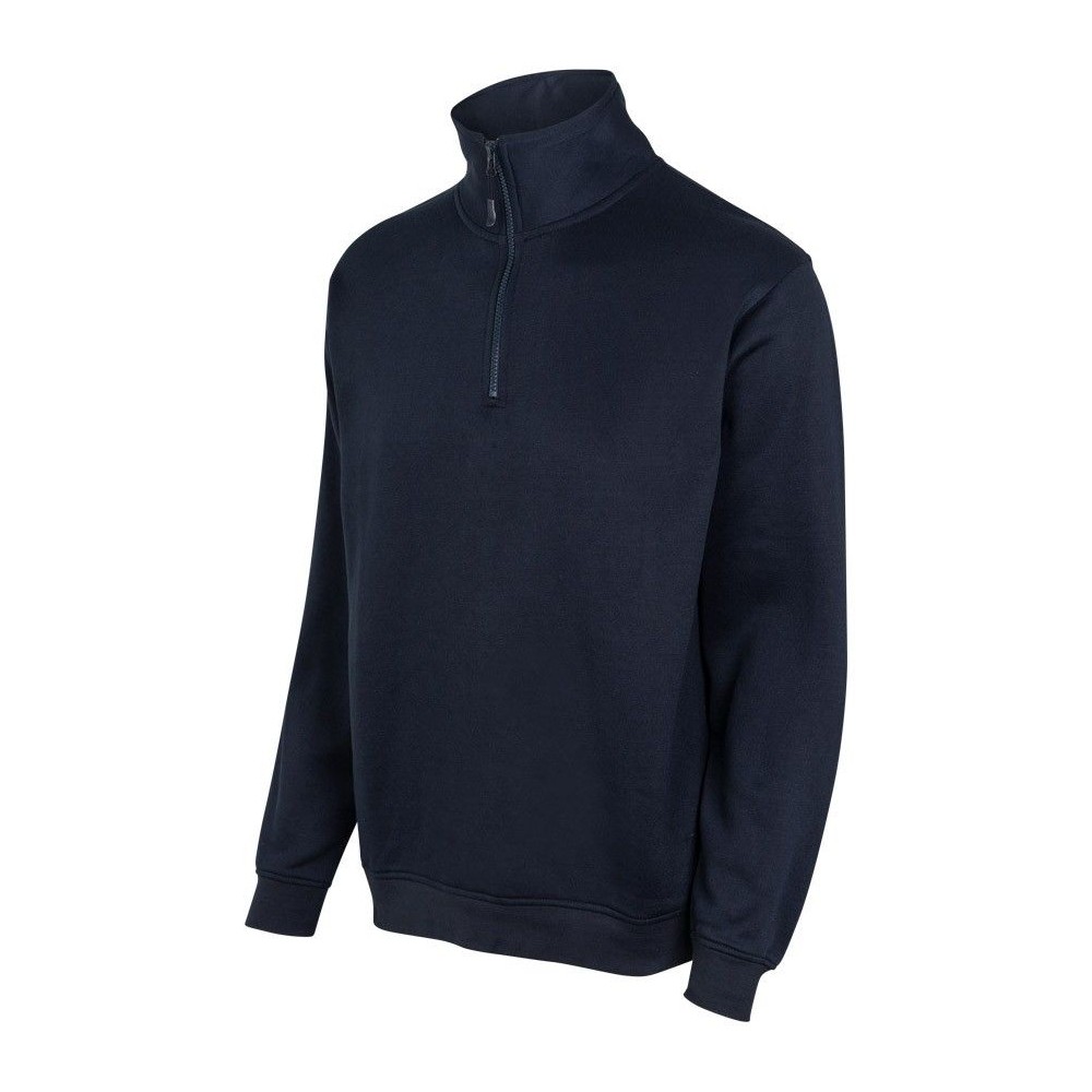 Sudadera de trabajo media cremallera Velilla 105702 azul navy