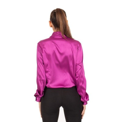 Blusa de trabajo de satén