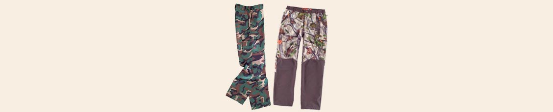 Pantalones de caza y camuflaje