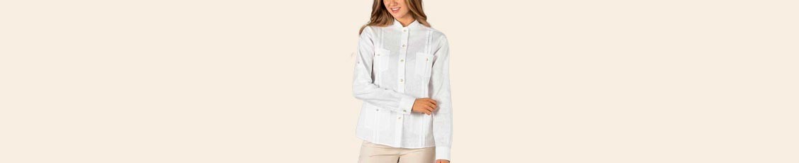 Camisas Camarera Mujer Manga Larga