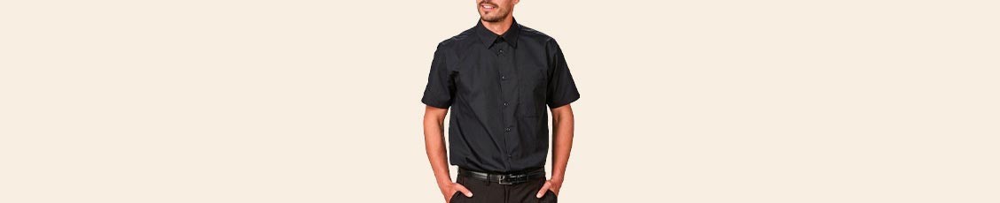 Camisas Camarero Hombre Manga corta