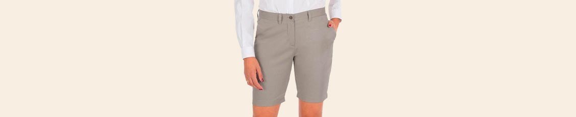 Bermudas Camarera Mujer Elásticas | SoloUniformes